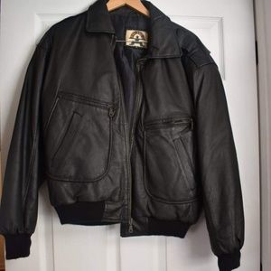 Vintage Phase 2 Leather Bomber Jacket